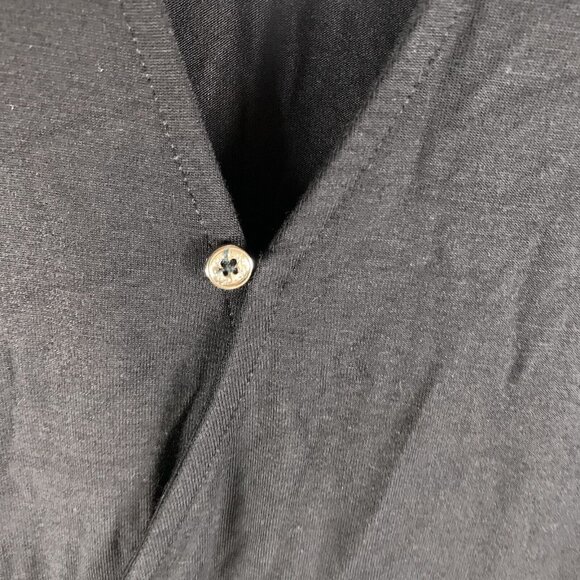 Calvin Klein Swim Cover-Up Women's L/XL Black Rayon Surplice Neck Racerback 9862 - Picture 5 of 10